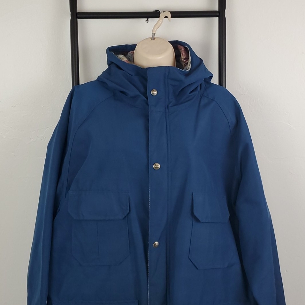 Vintage Woolrich long lining zipper hoodie jacket men size L Y2K